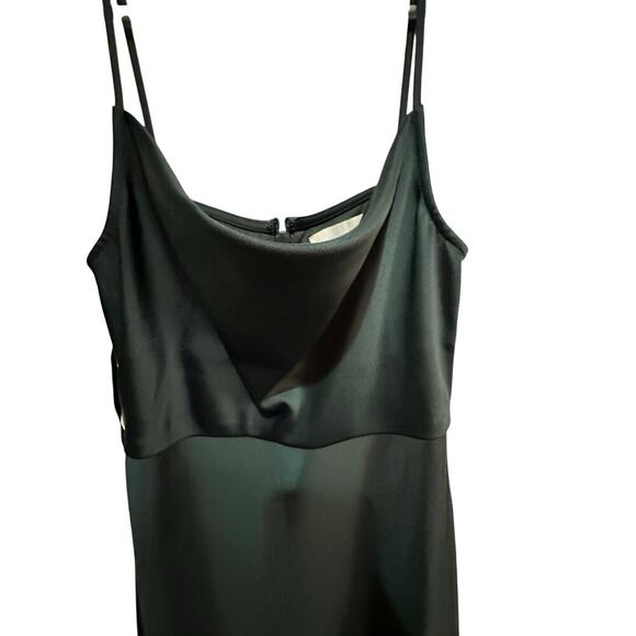 Sachin & Babi Green Serena Cowl Neck Satin Slip Midi Dress Size 2 - Picture 4 of 14